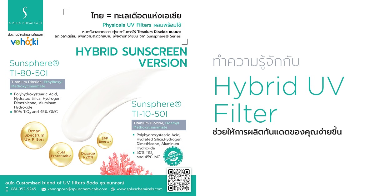 ทำความรู้จักกับ Hybrid UV Filter ที่ช่วยให้การผลิตกันแดดของคุณง่ายขึ้น